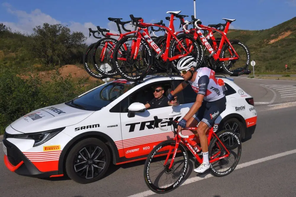 支給品　Trek Segafredo　チームフーディーパーカー　トレック　自転車 支給品 Trek Segafredo チームフーディーパーカー トレック 自転車