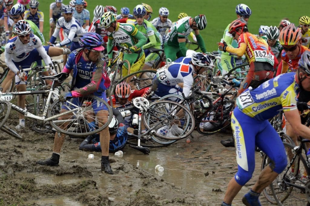 Paris Roubaix Crash