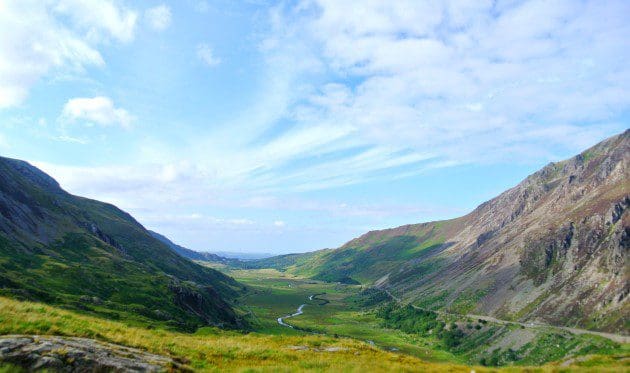 Down the Ogwen Valley