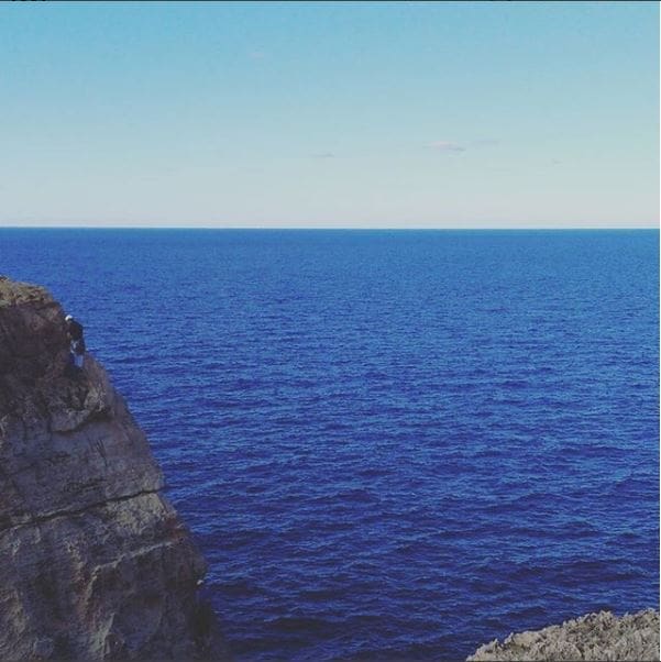 Malta Gozo Climbing Cliff Edge