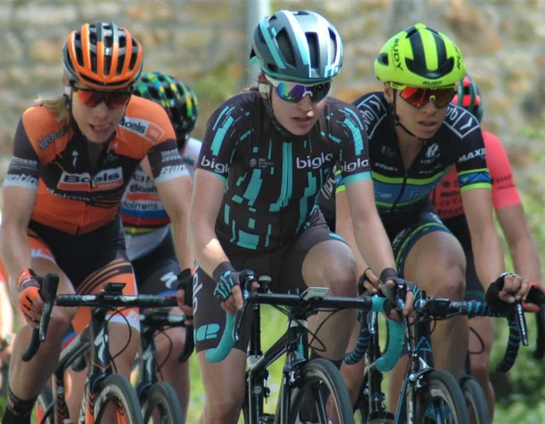 Elise Chabbey swaps cycling kit for a medical coat amidst the Coronavirus crisis