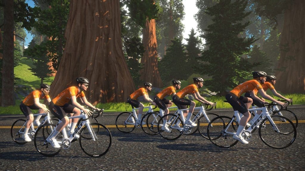 Team launches weekly social ride on Zwift