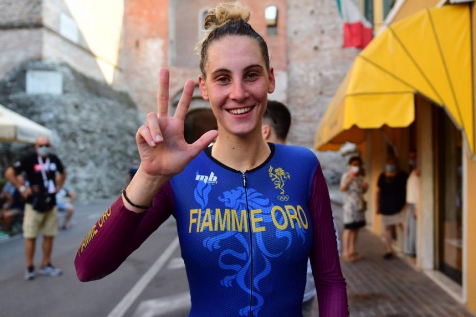 Vittoria Guazzini scalda i motori in vista degli Europei: bronzo al Campionato Italiano cronometro