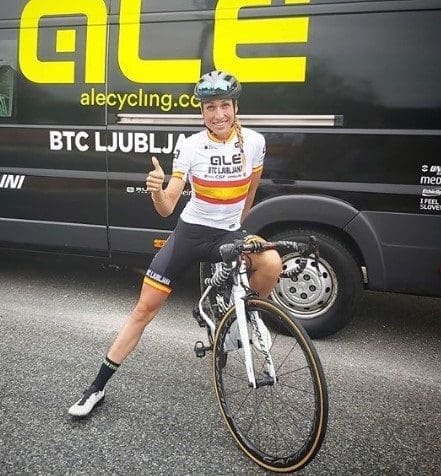 Super Alé BTC Ljubljana at the Tour de l’Ardeche: Mavi Garcia wins again
