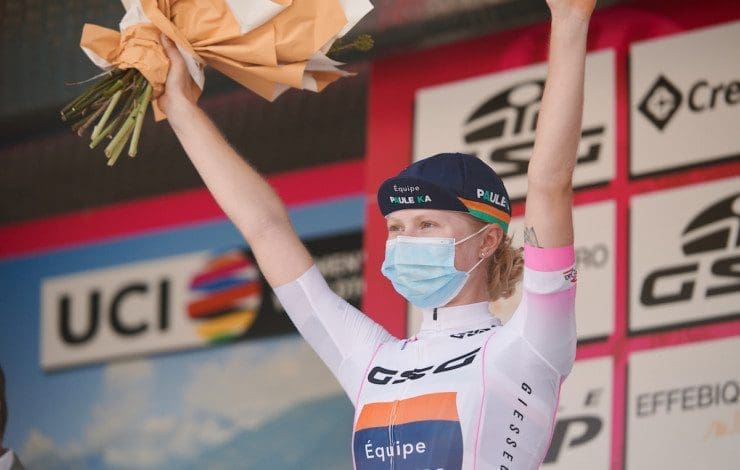 Équipe Paule Ka retains lead in team and youth classifications, and two top-10 GC positions after Stage 6 of the Giro Rosa