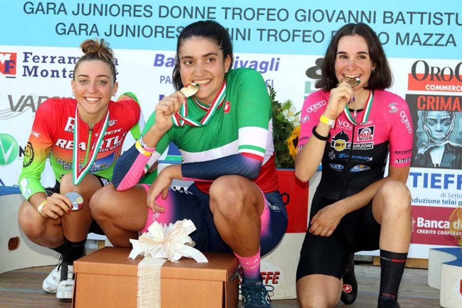 La junior Matilde Bertolini è campionessa italiana a cronometro