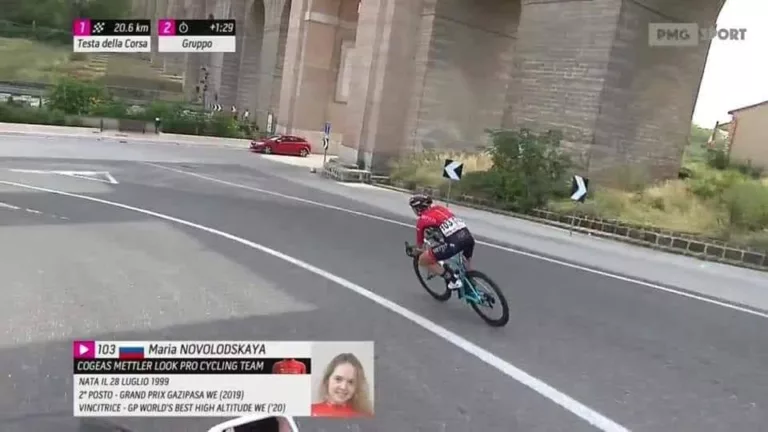 Maria Novolodskaya ready for action on Stage 7