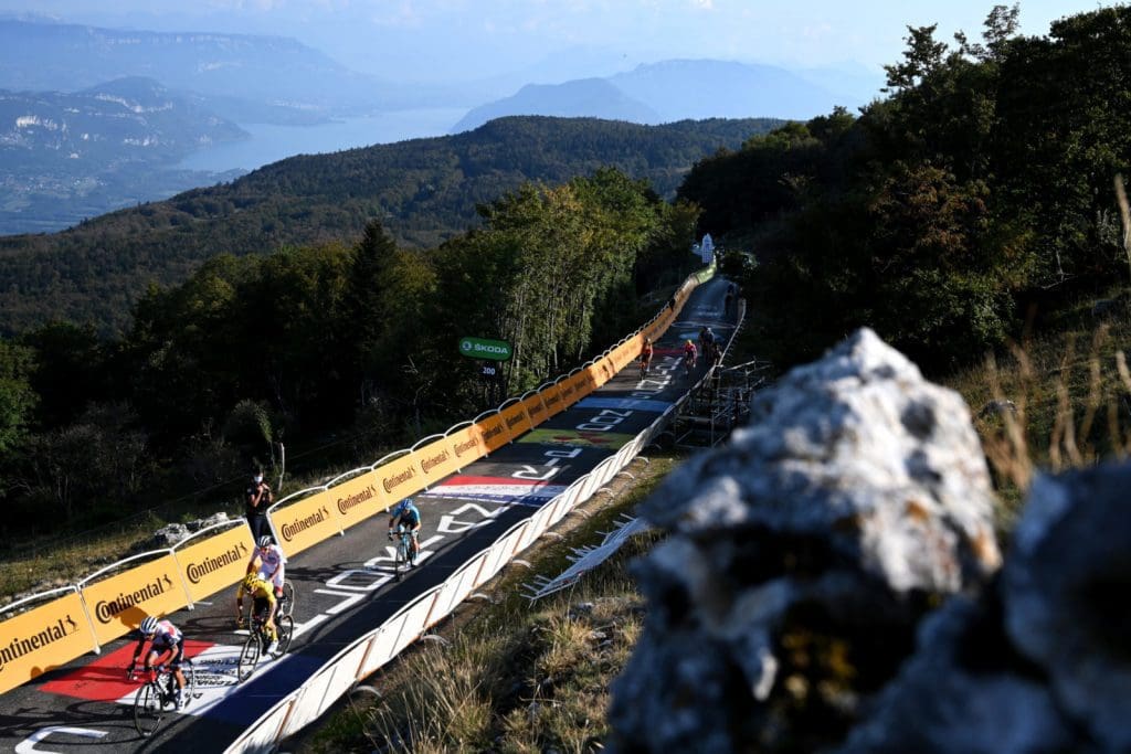 Richie Porte 3rd on Grand Colombier