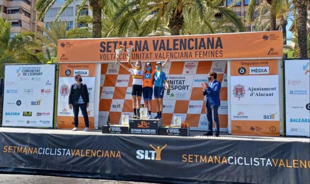 Garcia-Van-Vleuten-Aalerud-Setmana-Ciclista-Valenciana-Podium-2021