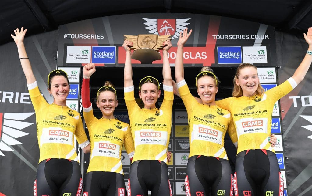 CAMS-Basso celebrate winning the 2021 Tour Series