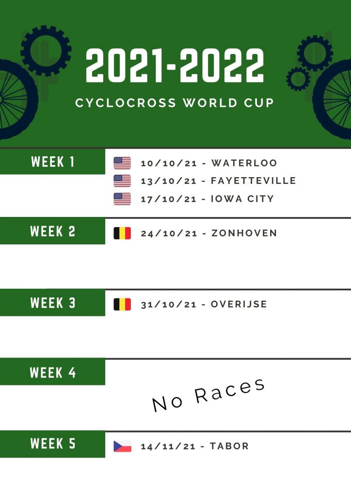2021 Cyclocross World Cup Calendar 1
