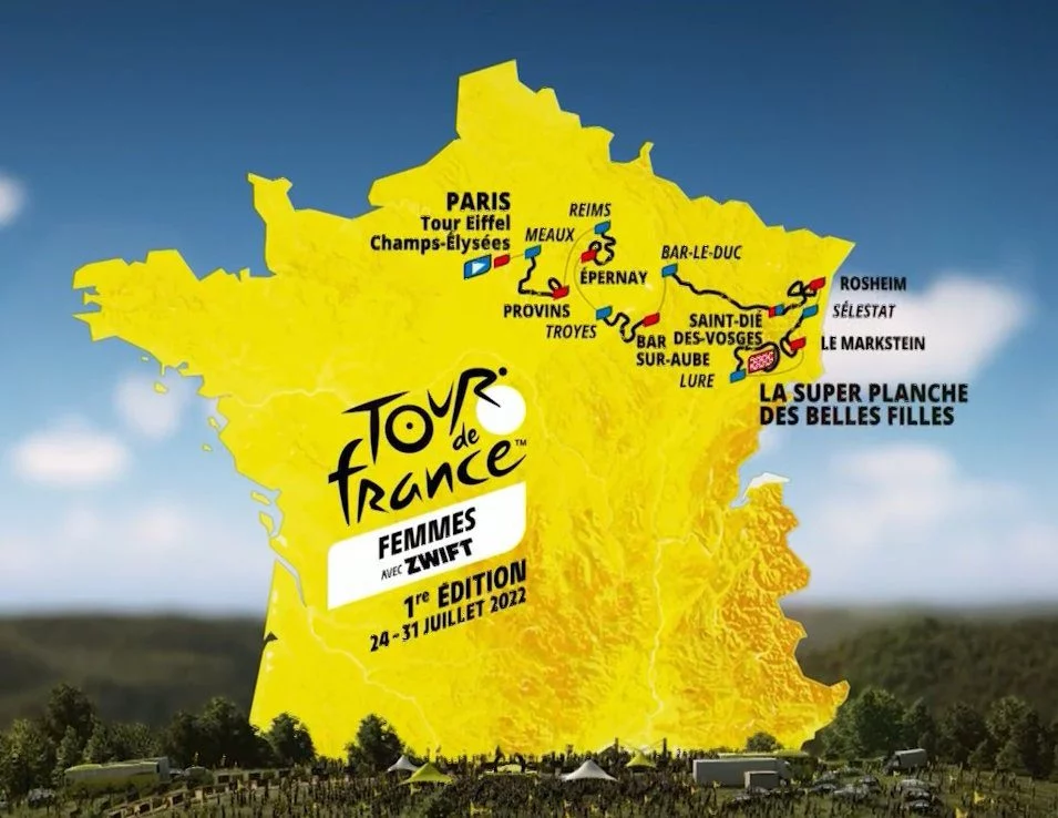 Tour de France Femmes 2022 Route Map