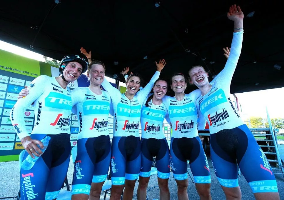 Trek-Segafredo wins the team time trial to open the 2022 Ceratizit Challenge