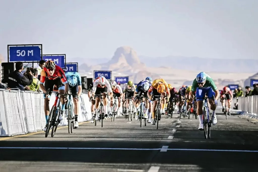 Jonathan Milan takes Saudi Tour Stage 2 in close finish