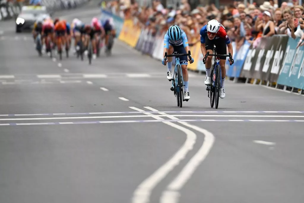 Loes Adegeest takes her first-ever Women’s WorldTour win at the Cadel Evans Great Ocean Road Race