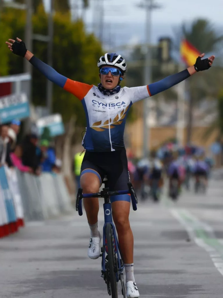 Emilie Fortin takes Cynisca Cycling’s first win at the Clasica de Almeria