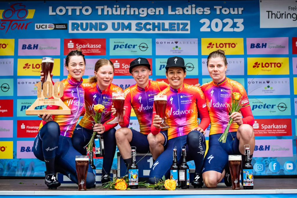 SD Worx continue winning streak with opening TTT win at the Thüringen Ladies Tour