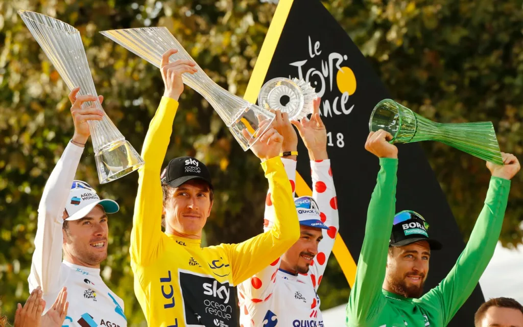 2018 Tour de France podium