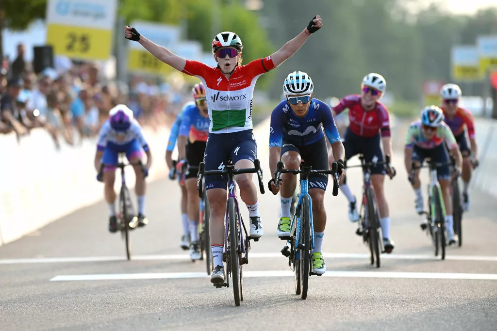 Blanka Vas takes Hungary’s first-ever women’s UCI road win at Tour de Suisse