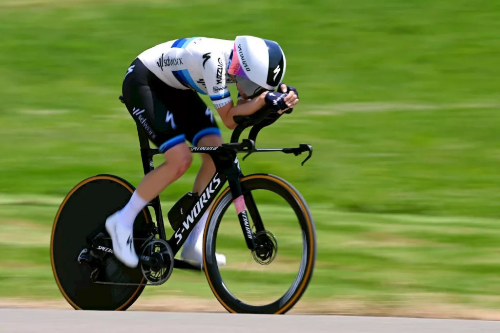 Marlen Reusser wins Tour de Suisse Women TT stage