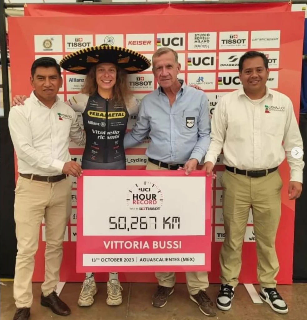 Vittoria Bussi sets new women's hour record