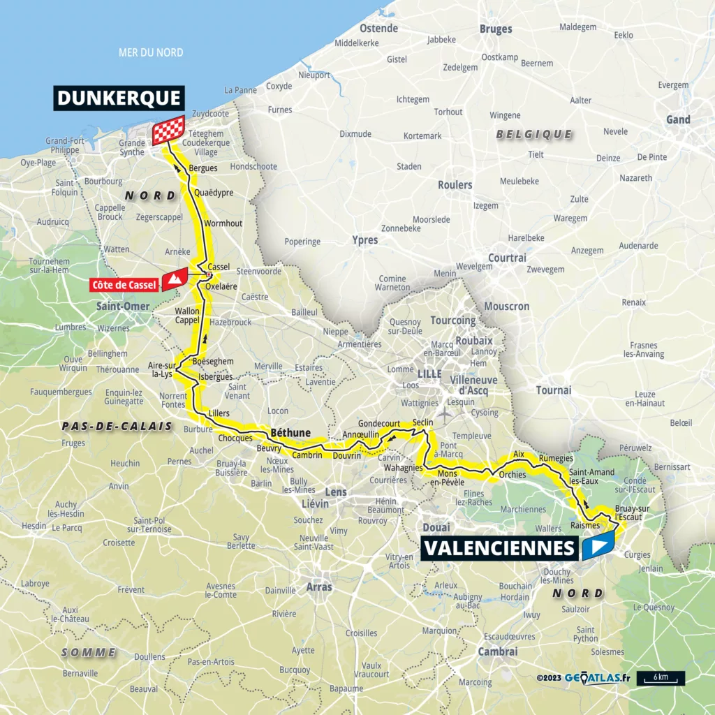 Tour De France 2025 Stage 3 Map - Barb Katinka