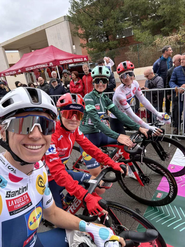 2024 Vuelta Femenina Stage 2 leader jerseys