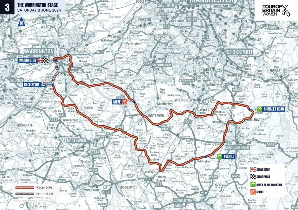 tour of britain route 2022 stage 3