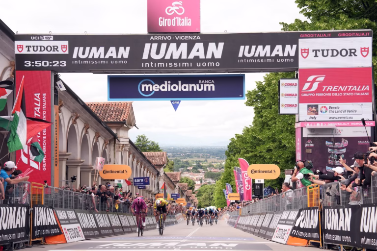 Pedersen powers to fourth stage win on 2025 Giro d’Italia Stage 13; Del Toro extends Giro lead in Vicenza