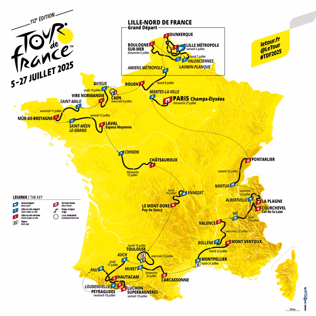 Tour-de-France-2025-route