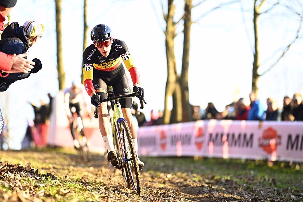 Archive photograph from the 2025 Dendermonde cyclocross World Cup; not the 2026 Mosselcross