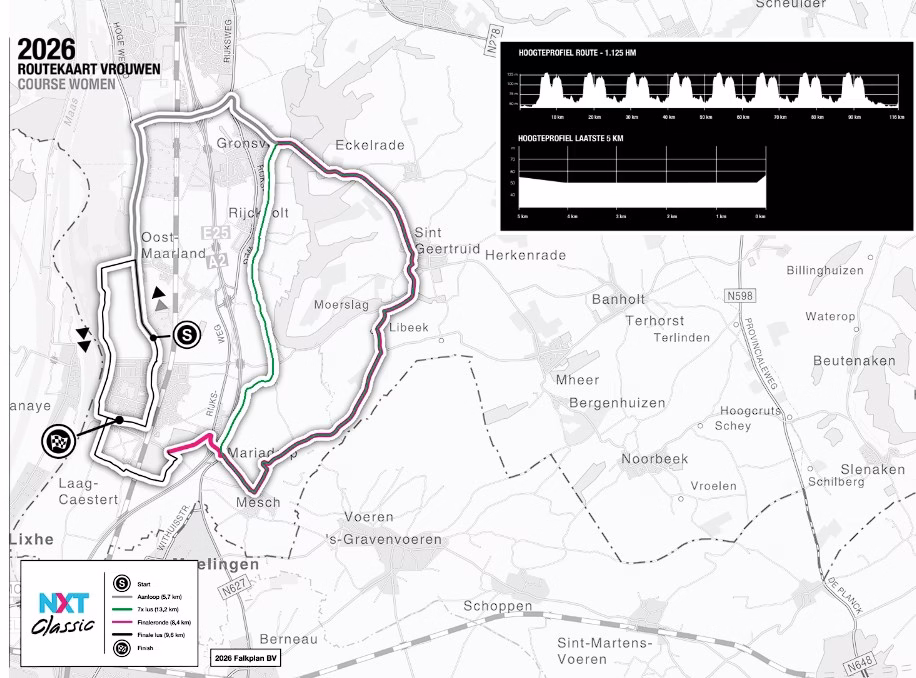 2026 NXT Classic Route Map