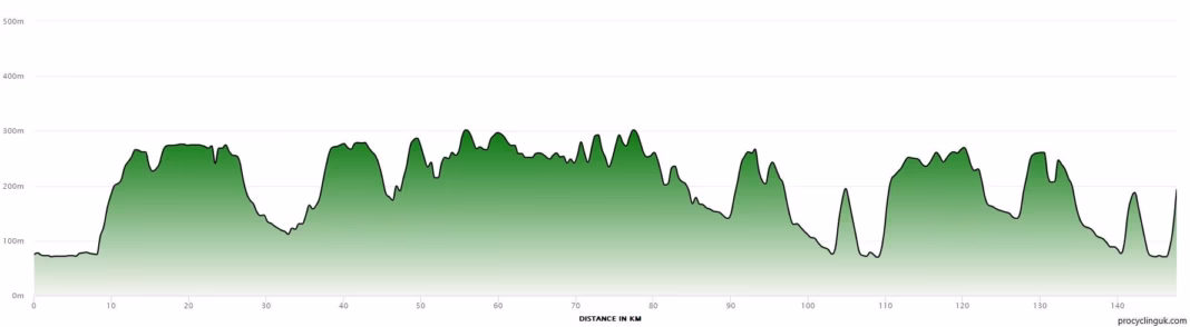 2026 La Flèche Wallonne Femmes route profile