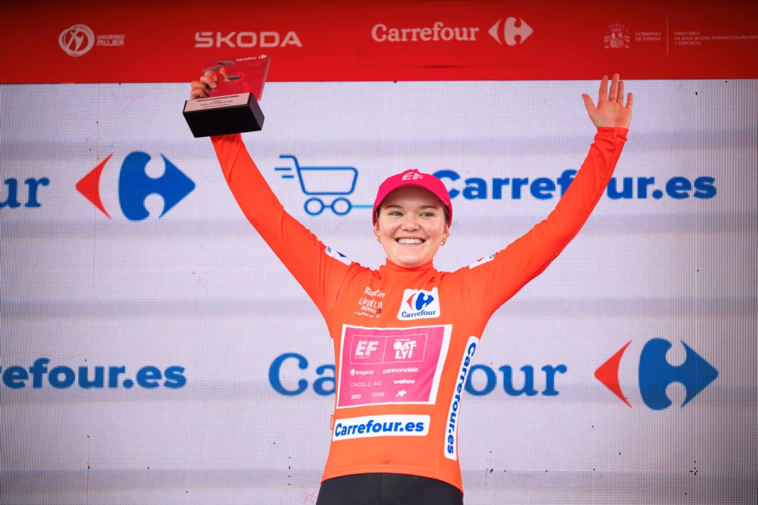GC and jerseys after La Vuelta Femenina 2026 stage 1 GC and jerseys after La Vuelta Femenina 2026 stage 1