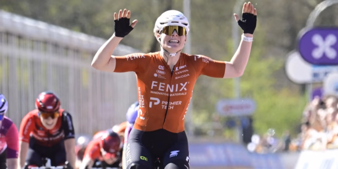 SCHOTEN, BELGIUM - APRIL 08 : Kool Charlotte (NED) of Fenix-Premier Tech Win the 6th edition of Scheldeprijs an UCI ProSeries one day cycling road race for Women Elite of 130,3 km with start in Schoten and finish in Schoten on April 8, 2026 in Schoten, Belgium, 08/04/2026 - Photo Peter De Voecht /PN/© Cor Vos 2026