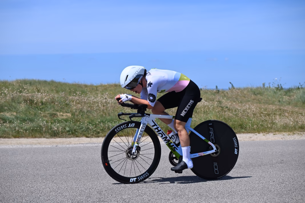 Bretagne Ladies Tour 2026 stage 2: Jasmin Liechti storms to time trial win and race lead