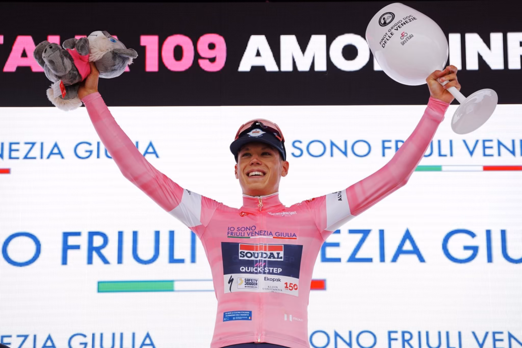 Paul Magnier 2026 Giro d'Italia Stage 1 Pink (RCS)
