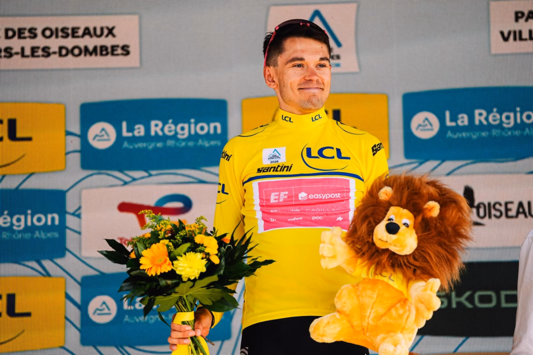 GC and jerseys after Tour Auvergne – Rhône-Alpes 2026 stage 5 GC and jerseys after Tour Auvergne – Rhône-Alpes 2026 stage 5