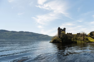 Loch Ness gray structure near sea