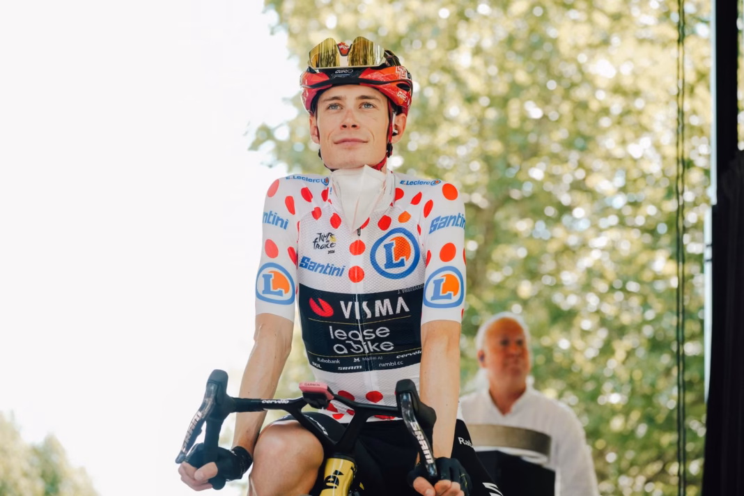 Why is Jonas Vingegaard wearing the polka-dot jersey if Tadej Pogačar leads the mountains classification? Why is Jonas Vingegaard wearing the polka-dot jersey if Tadej Pogačar leads the mountains classification?