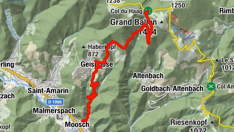 Col du Haag Map