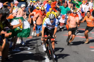 divIm-glad-Urska-is-not-coming-up-with-my-car-–-Tadej-Pogacar-braced-for-insane-Alpe-dHuez-atmosphere-at-Tour-de-Francediv