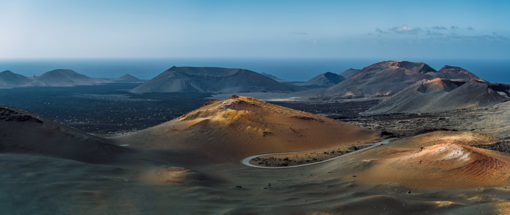 Lanzarote brown and gray mountain under blue sky during daytime