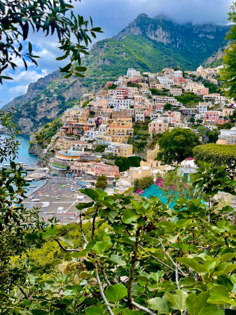 Amalfi Coast a scenic view of a village on a hillside