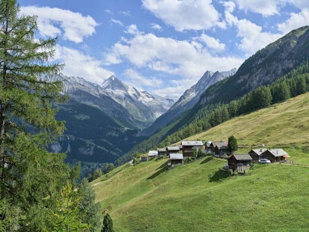 Valais brown wooden house during daytime