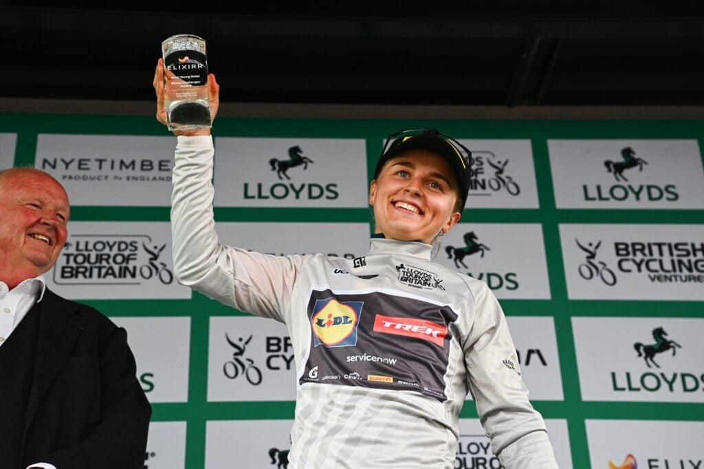 2026 Lloyds Tour of Britain Women - Stage 1: Cockermouth to Cockermouth (158.9km) - Leader of the Best Young Rider Competition, Fleur Moors (Lidl - Trek)