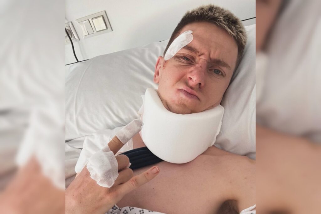 Tadej-Pogacar-transferred-to-Barcelona-hospital-by-ambulance-as-question-marks-linger-over-cause-of-crash-and-rest-of-season-after-Vuelta-a-Espana-abandon