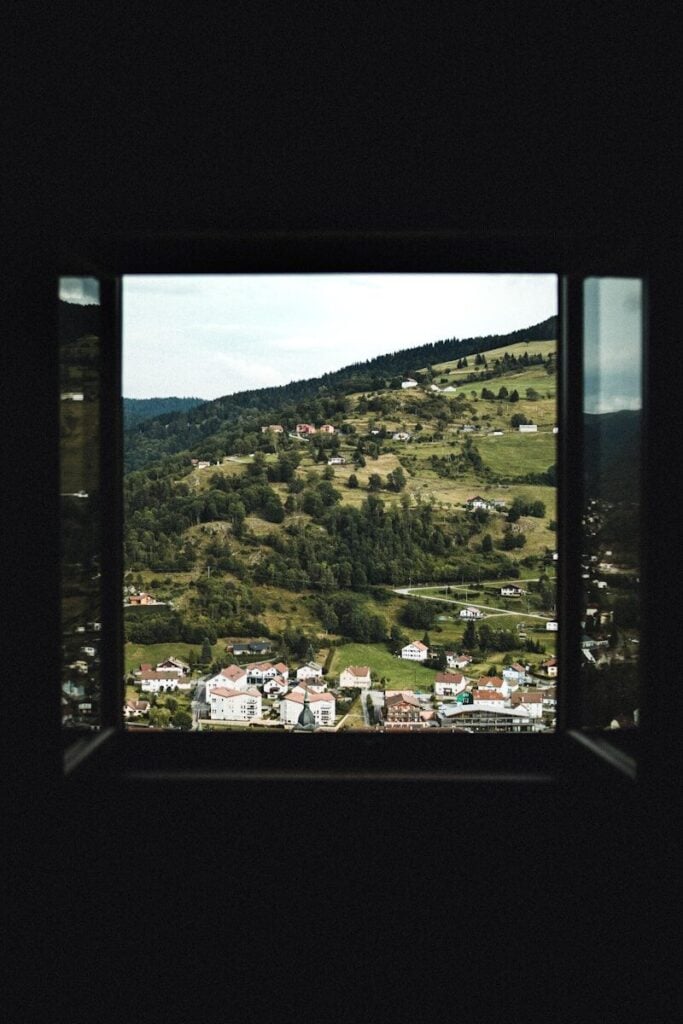 Vosges aerial view of city during daytime