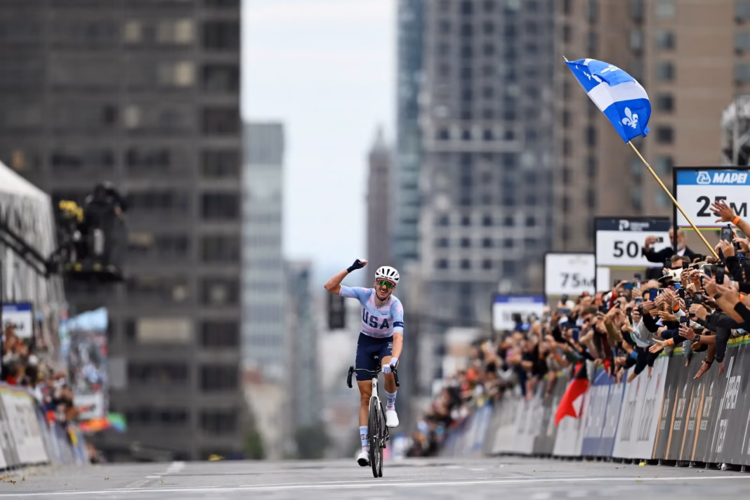 Brandon McNulty wins 2026 elite men’s road race world title in Montréal