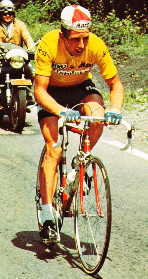 Joop Zoetemelk in a historical cycling photograph